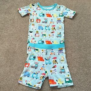 Little Sleepies Food Trucks Short Sleeve Pajama Set 4T